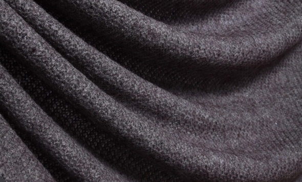 Тканина плательні вовняний трикотаж для пошиття одягу фіолетового кольору                                                                                                                                                                                  - Фото