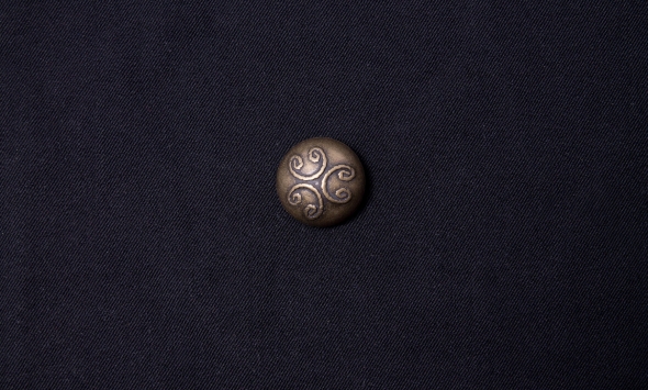 Ґудзик гриб,бронза,1,5                                                                                                                                                                                                                                     - Фото