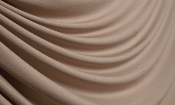 Тканина тонкий трикотаж однотонний бежевий Італія Stella Ricci                                                                                                                                                                                             - Фото