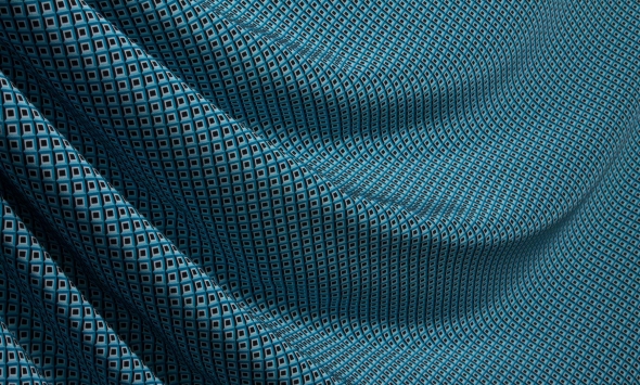 Тканина шовк принтований геометрія Італія Stella Ricci                                                                                                                                                                                                     - Фото