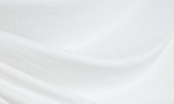Тканина тонкий трикотаж для футболок однотонний білий Італія Stella Ricci                                                                                                                                                                                  - Фото