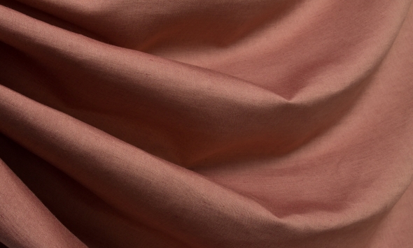 Тканина льон костюмний однотонний цегляний 270 г/м? Італія Stella Ricci                                                                                                                                                                                    - Фото