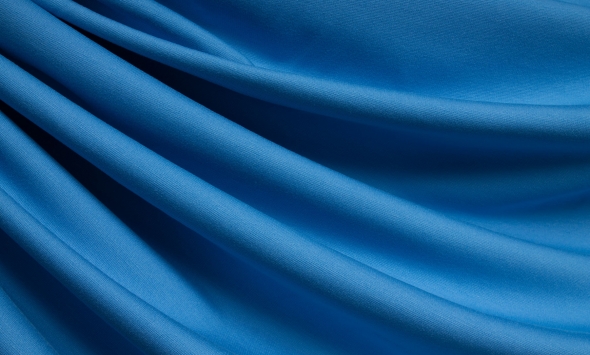 Тканина джерсі Італія Stella Ricci ITALIA світло-синій                                                                                                                                                                                                     - Фото