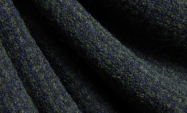 Тканина в'язаний плательный трикотаж кольору хакі з синіми смугами Італія Stella Ricci                                                                                                                                                                    
