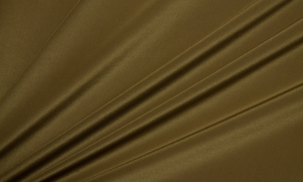 Тканина однотонний шовк гірчичний Італія Stella Ricci                                                                                                                                                                                                      - Фото