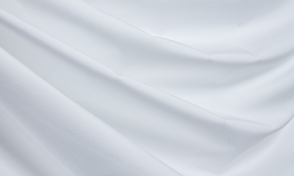 Тканина бавовна сорочкова однотонна білий Італія Stella Ricci                                                                                                                                                                                              - Фото