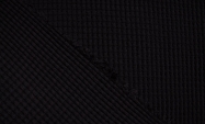 Тканина чорний в'язаний шерстяний трикотаж плательного призначення Італія Stella Ricci                                                                                                                                                                    