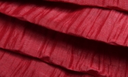 Тканина однотонний шовк креш темно-червоного кольору Італія Stella Ricci                                                                                                                                                                                  
