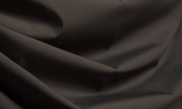 Тканина бавовна з нейлоном сорочкова однотонна темно-сіра 160 г/м? Італія Stella Ricci                                                                                                                                                                     - Фото