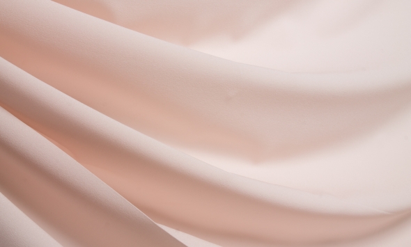 Тканина однотонний тонкий шовк пудровий Італія Stella Ricci                                                                                                                                                                                                - Фото
