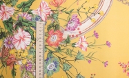 Тканина шовк хустка квіти натуральний принтований Італія Stella Ricci                                                                                                                                                                                     