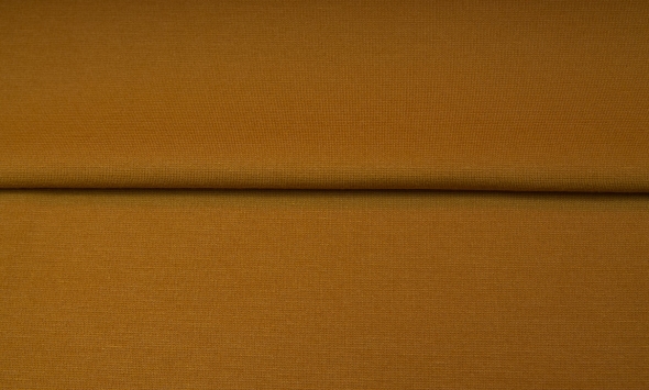 Трикотаж для одягу однотонний плетіння джерсі ITALIA гірчичного кольору                                                                                                                                                                                    - Фото