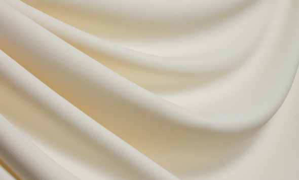 Тканина костюмна віскоза з ацетатним шовком однотонна вершкова 350 г/м? Італія Stella Ricci                                                                                                                                                                - Фото