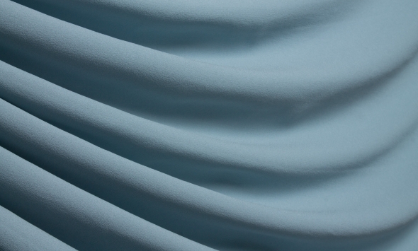 Тканина шифон шовковий однотонний сірий Італія Stella Ricci                                                                                                                                                                                                - Фото