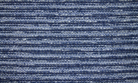 Тканина для пошиття в'язаний трикотаж костюмного призначення Італія Stella Ricci синього кольору                                                                                                                                                           - Фото