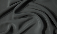 Тканина однотонний шовк креповий темно-сірого кольору Італія Stella Ricci                                                                                                                                                                                 