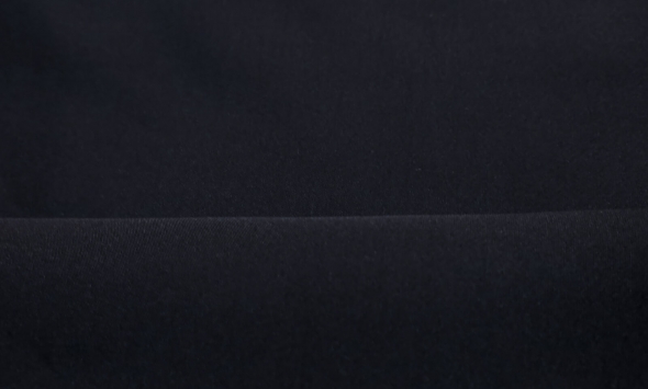 Тканина однотонний шовк  чорний Італія Stella Ricci                                                                                                                                                                                                        - Фото