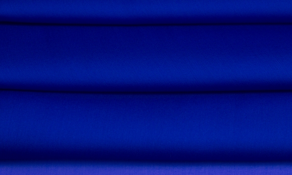 Тканина шифон гладенький однотонний синій Італія Stella Ricci                                                                                                                                                                                              - Фото