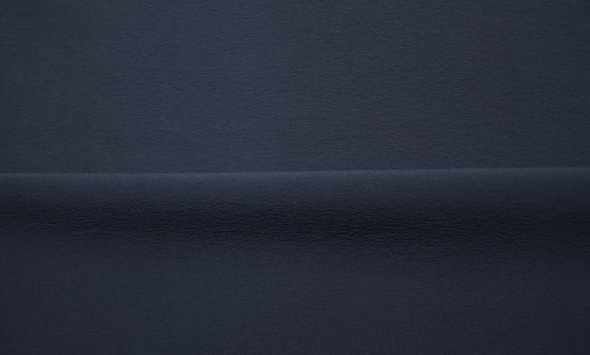 Тканина щільний шифон креп однотонний сіро-синій Італія Stella Ricci                                                                                                                                                                                       - Фото