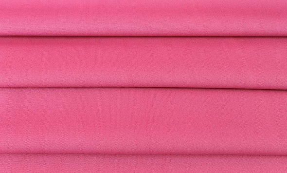 Тканина однотонне каді рожевого кольору Італія Stella Ricci                                                                                                                                                                                                - Фото