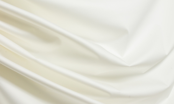 Тканина костюмна бавовна однотонна біла 345 г/м?  Італія Stella Ricci                                                                                                                                                                                      - Фото