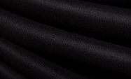 Тканина для пошиття розкішний вовняний трикотаж з Італії чорного кольору з м'яким блиском                                                                                                                                                                 